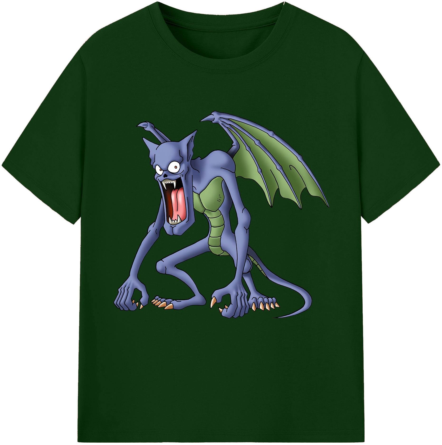 （画像用） ドラゴンクエスト Doragon Kuesuto Dragon Quest 綿100％半袖Tシャツ（フロントプリント）